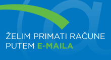 Poveznica na stranicu za primanje računa putem e-maila