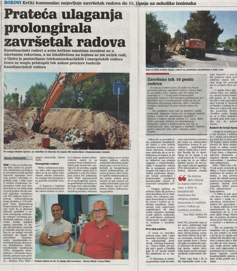 Prateća ulaganja prolongirala završetak radova