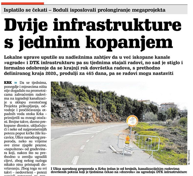 Dvije infrastrukture s jednim kopanjem