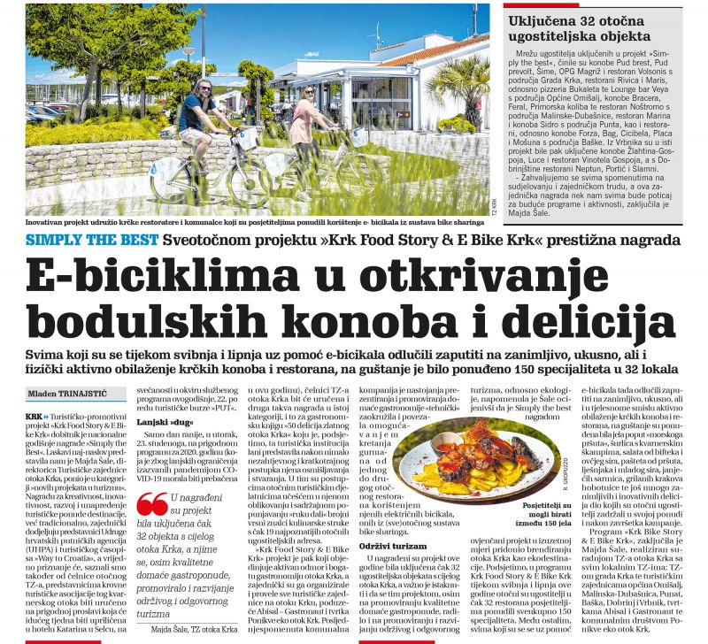 E-biciklama u otkivanje bodulskih konoba i delicija